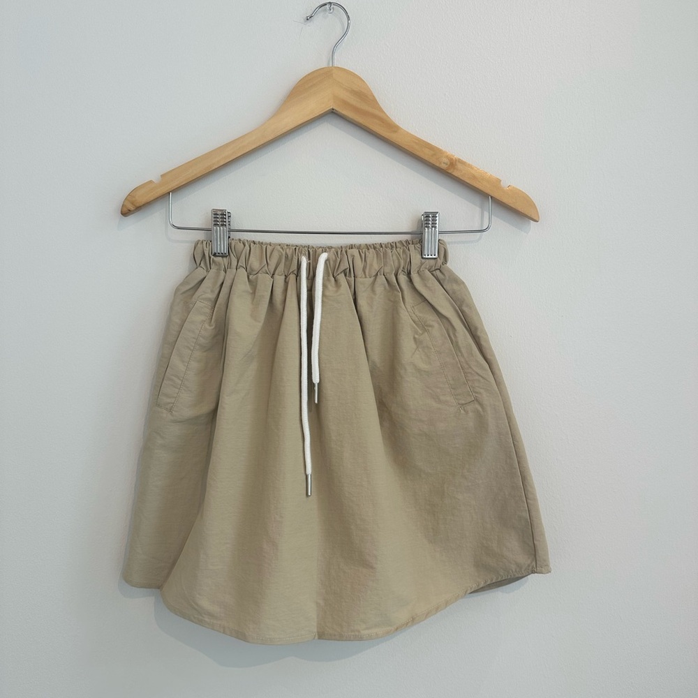 Tan Nylon Sporty Skirt